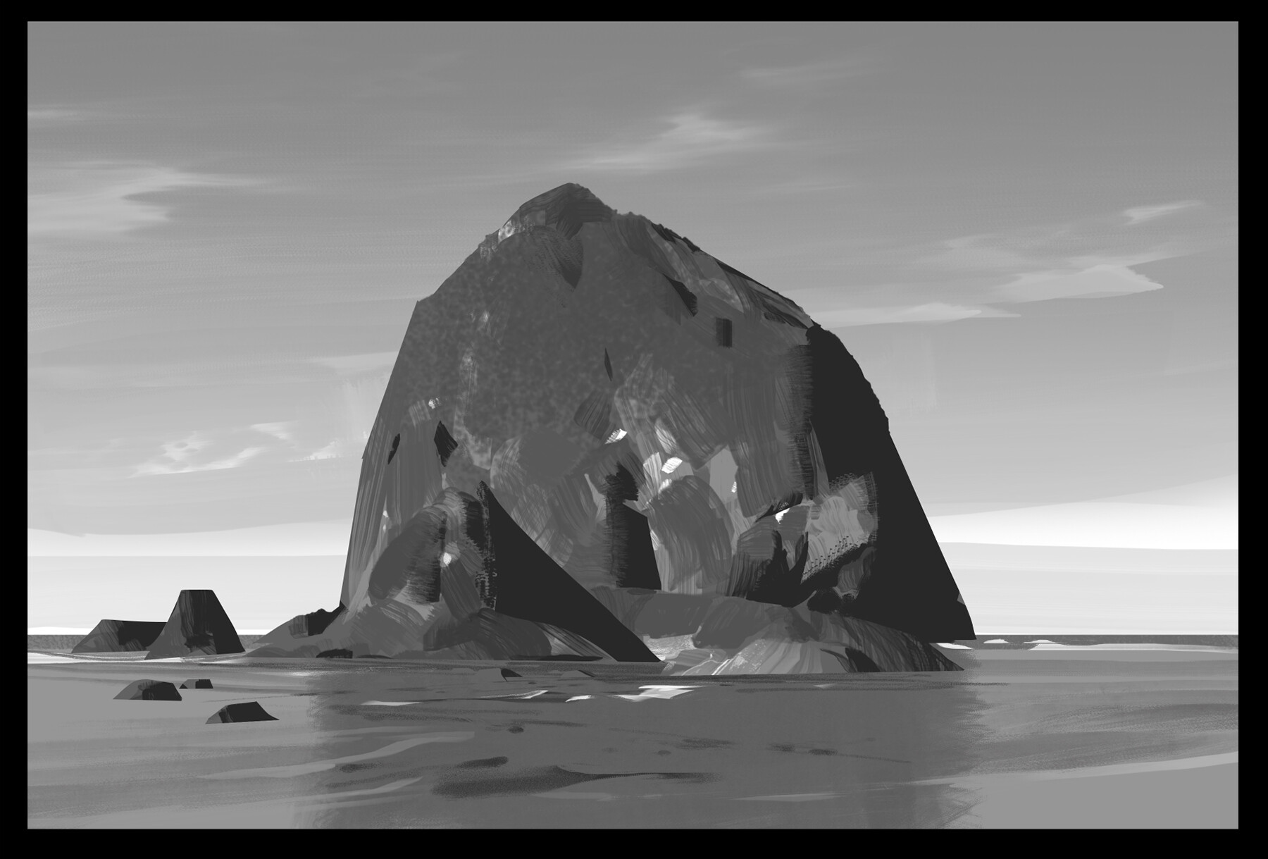 Foundation Art Group Foundation Art Group Painterly Landscape Study