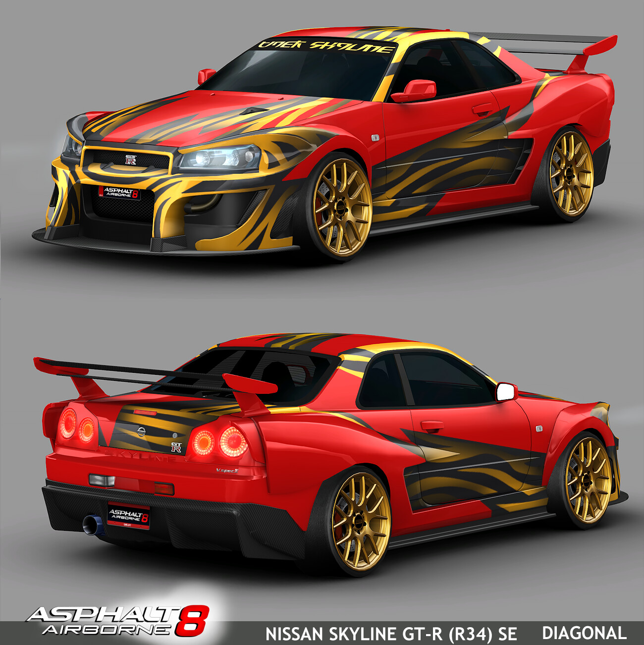 ArtStation - Nissan Skyline GTR (r34) SE