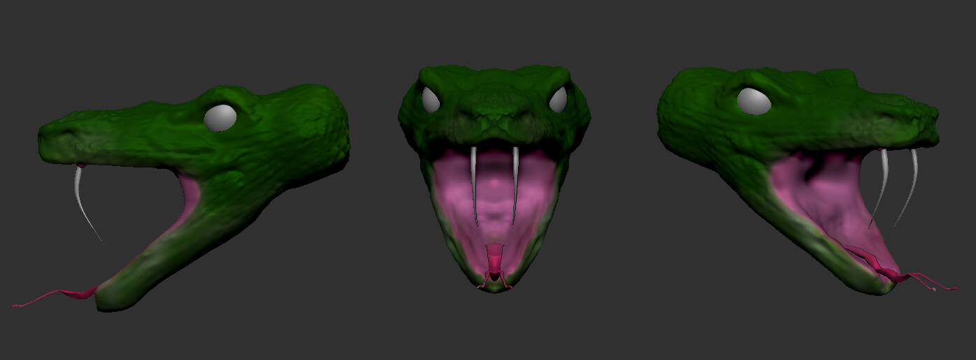 Artstation - Snake Head Practice