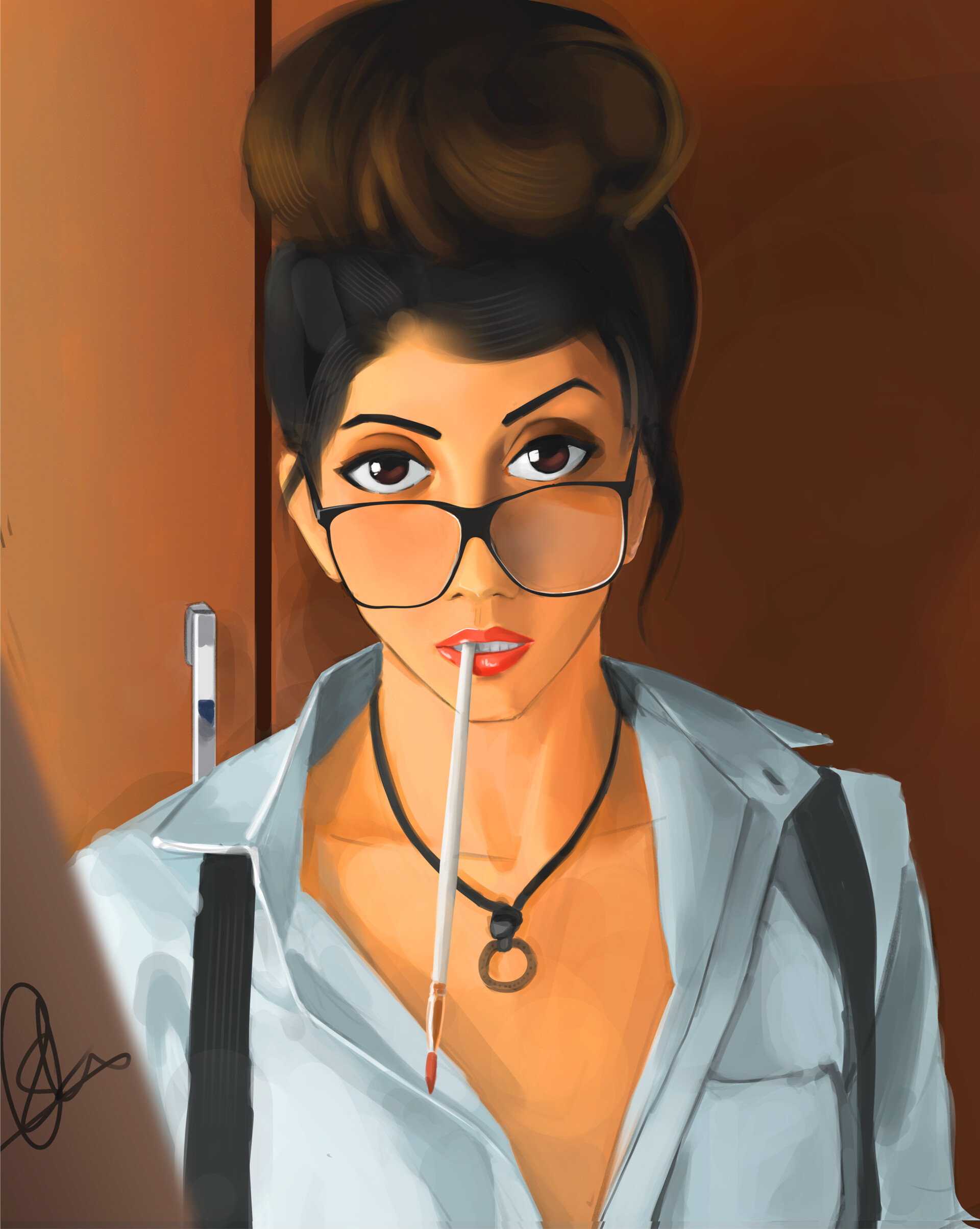 ArtStation portrait practice in sam does art