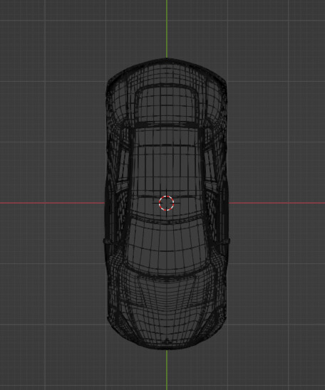 Wireframe: Top view.
