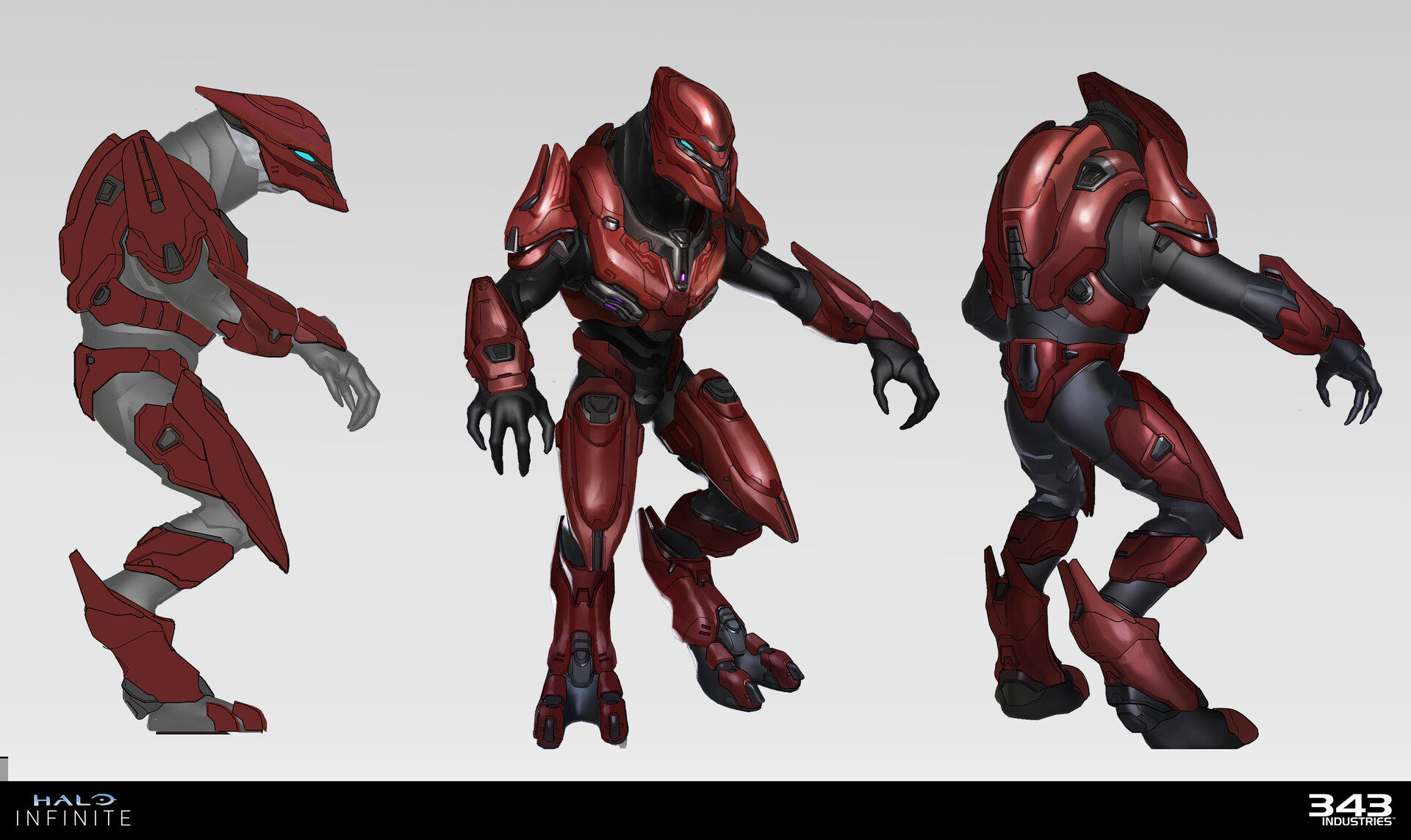 Zack Lee - Halo Infinite Elite Officer and Zealot Concept Art