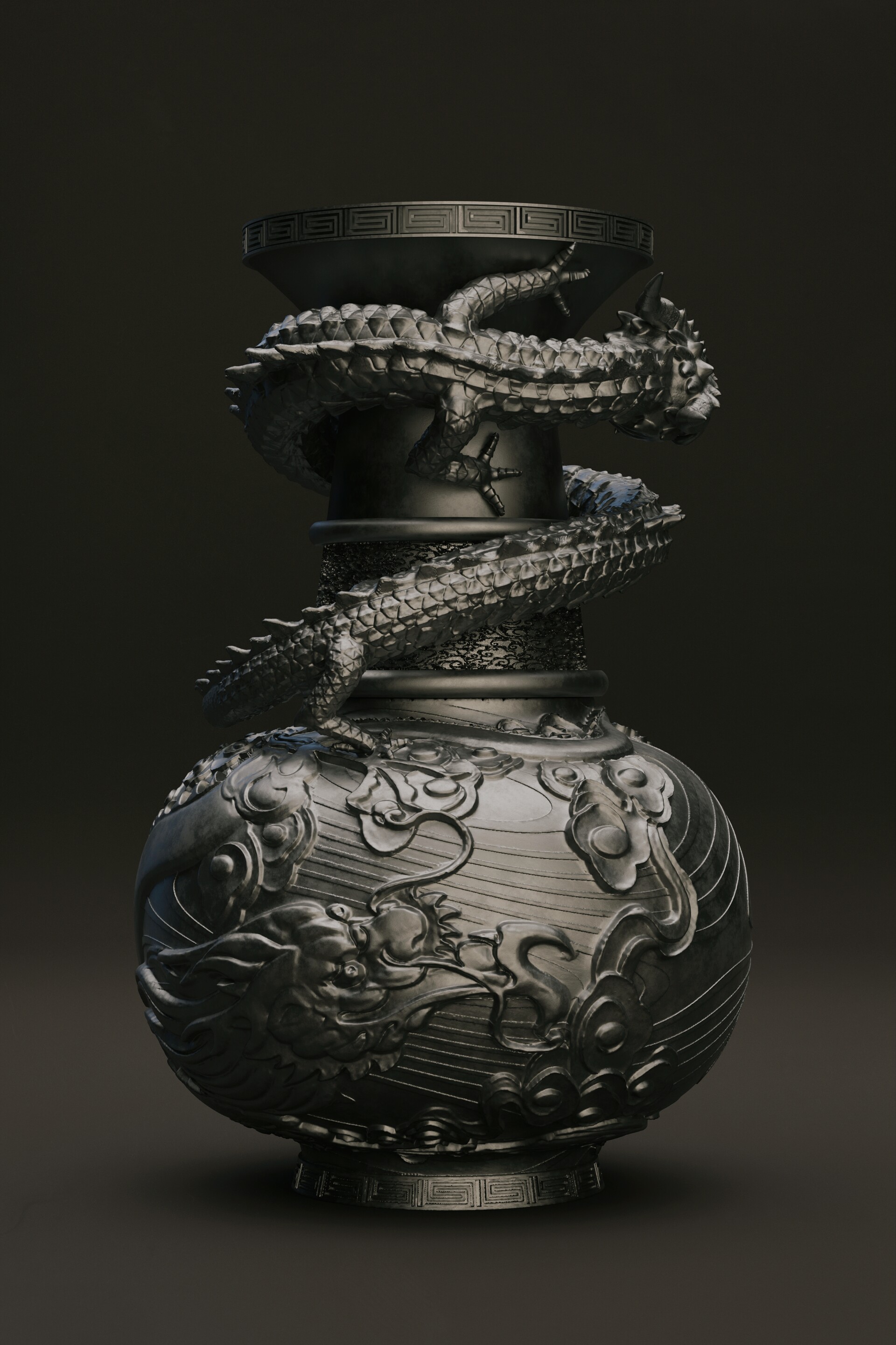 ArtStation Dragon Vase