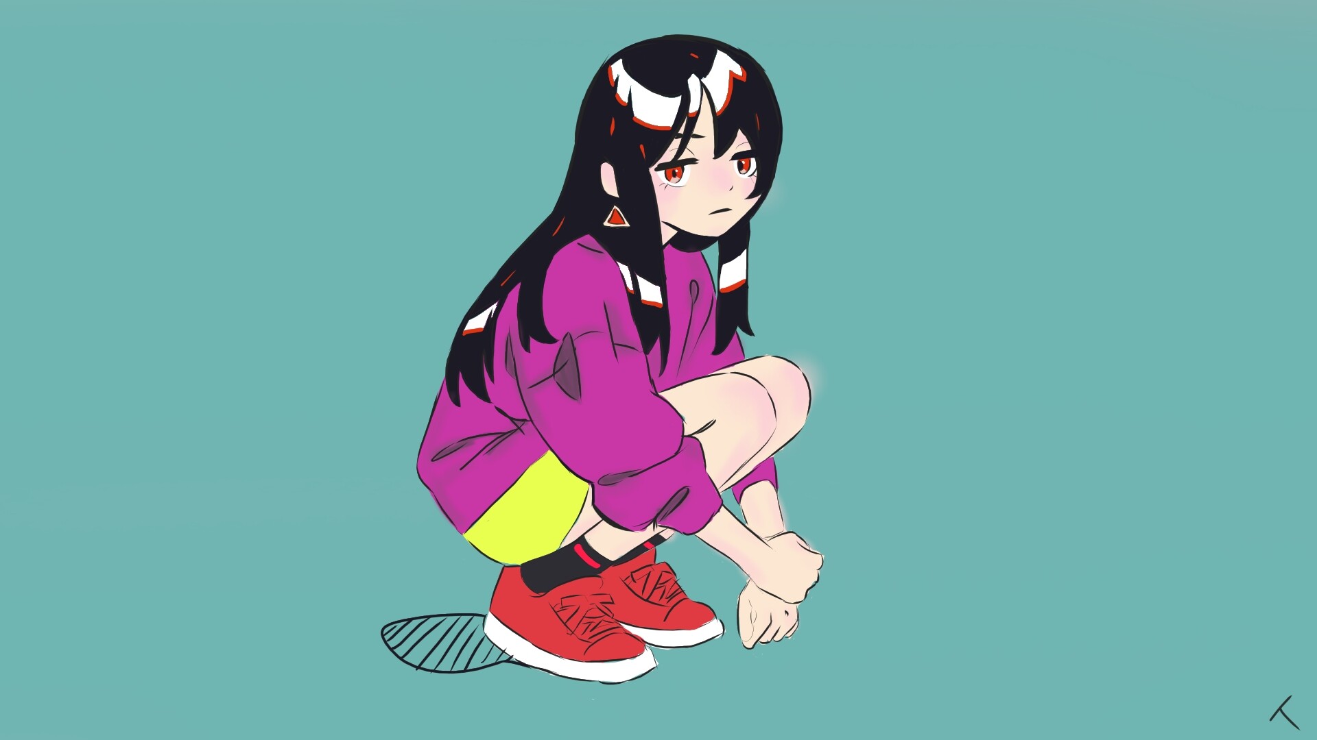 ArtStation - Girl Sitting