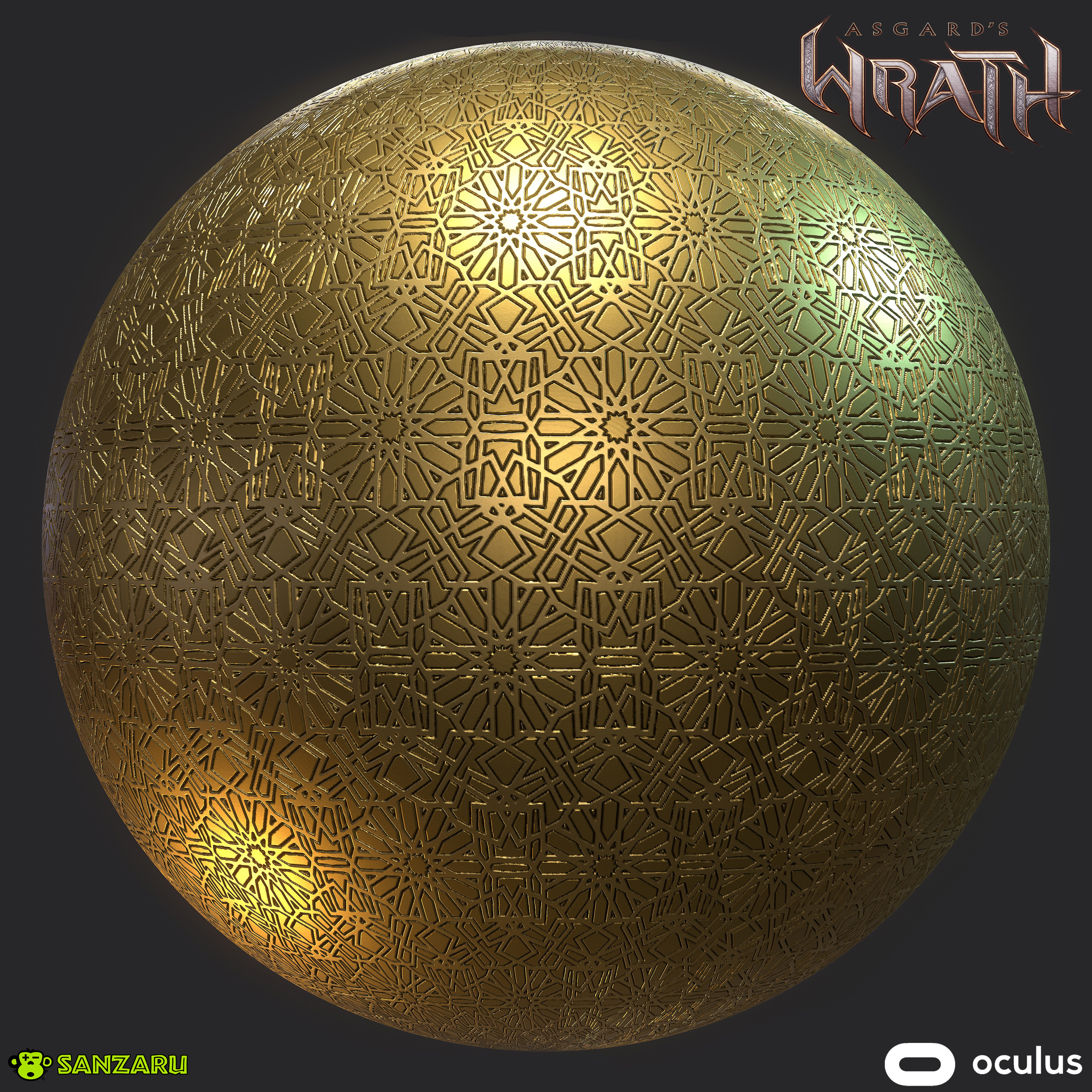 Void Gold Pattern- One of the various metal patterns used in the Bifrost Void tutorial level at the beginning of the game.