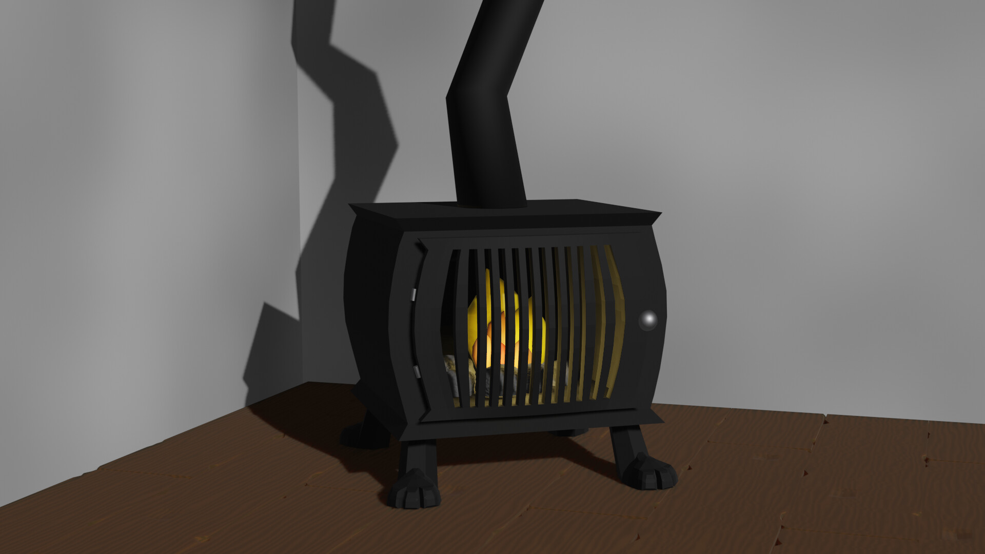ArtStation LowPoly Wood Burner