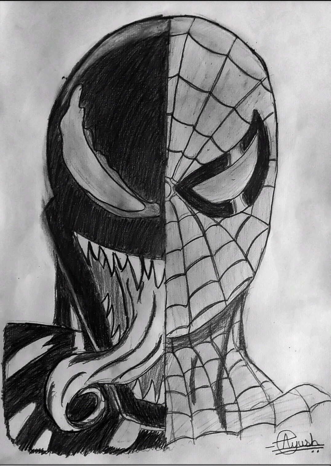 Learn How to Draw Agent Venom from Ultimate Spider-Man (Ultimate Spider-Man)  Step by Step : Drawing Tutorials