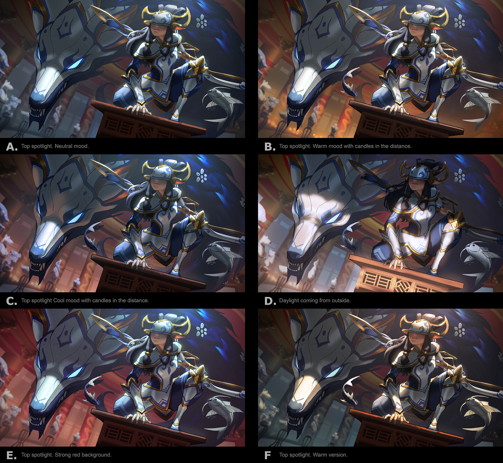 Color variations.