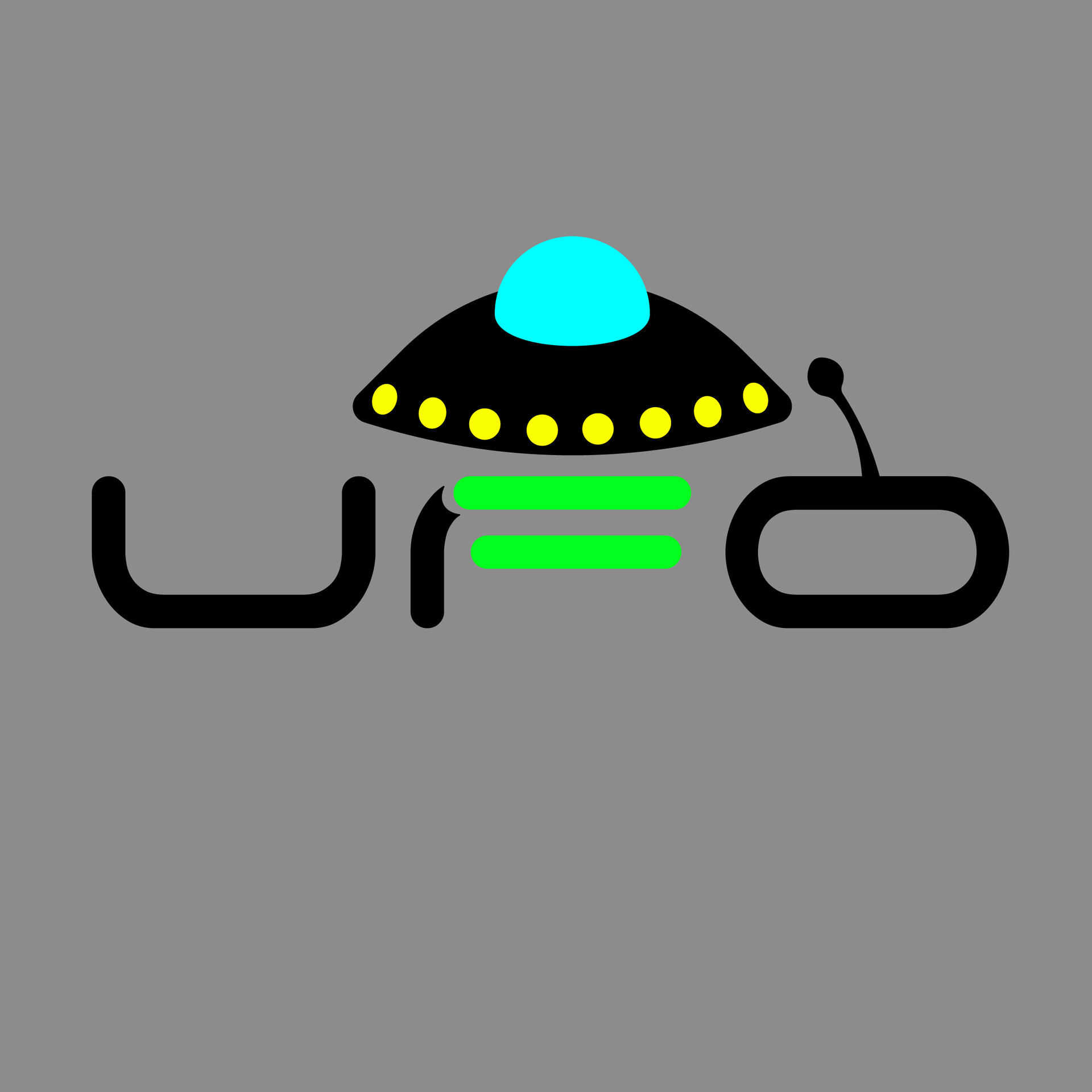 ArtStation Ufo Typographic Logo artstation-ufo-typographic-logo