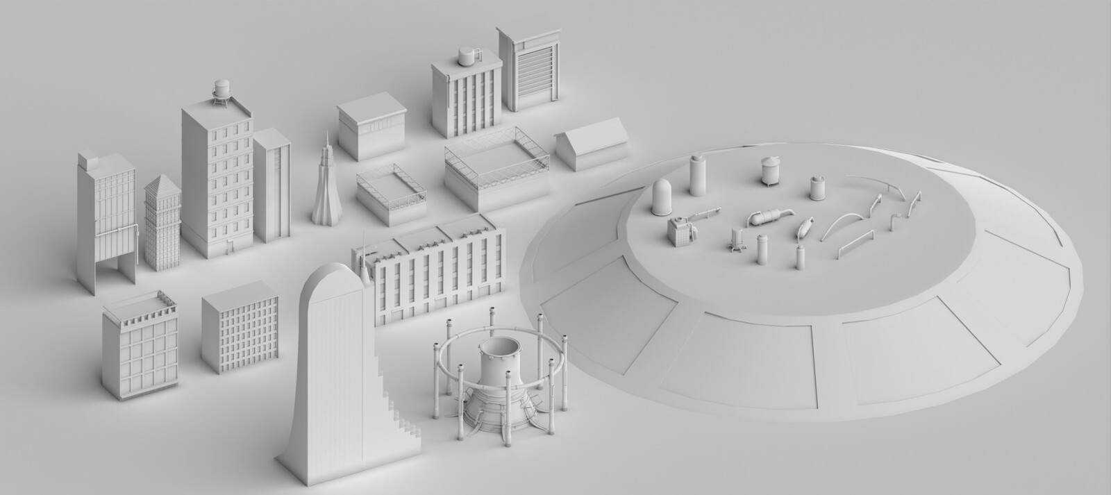 All the models that are used
Almost whole of the models are mine