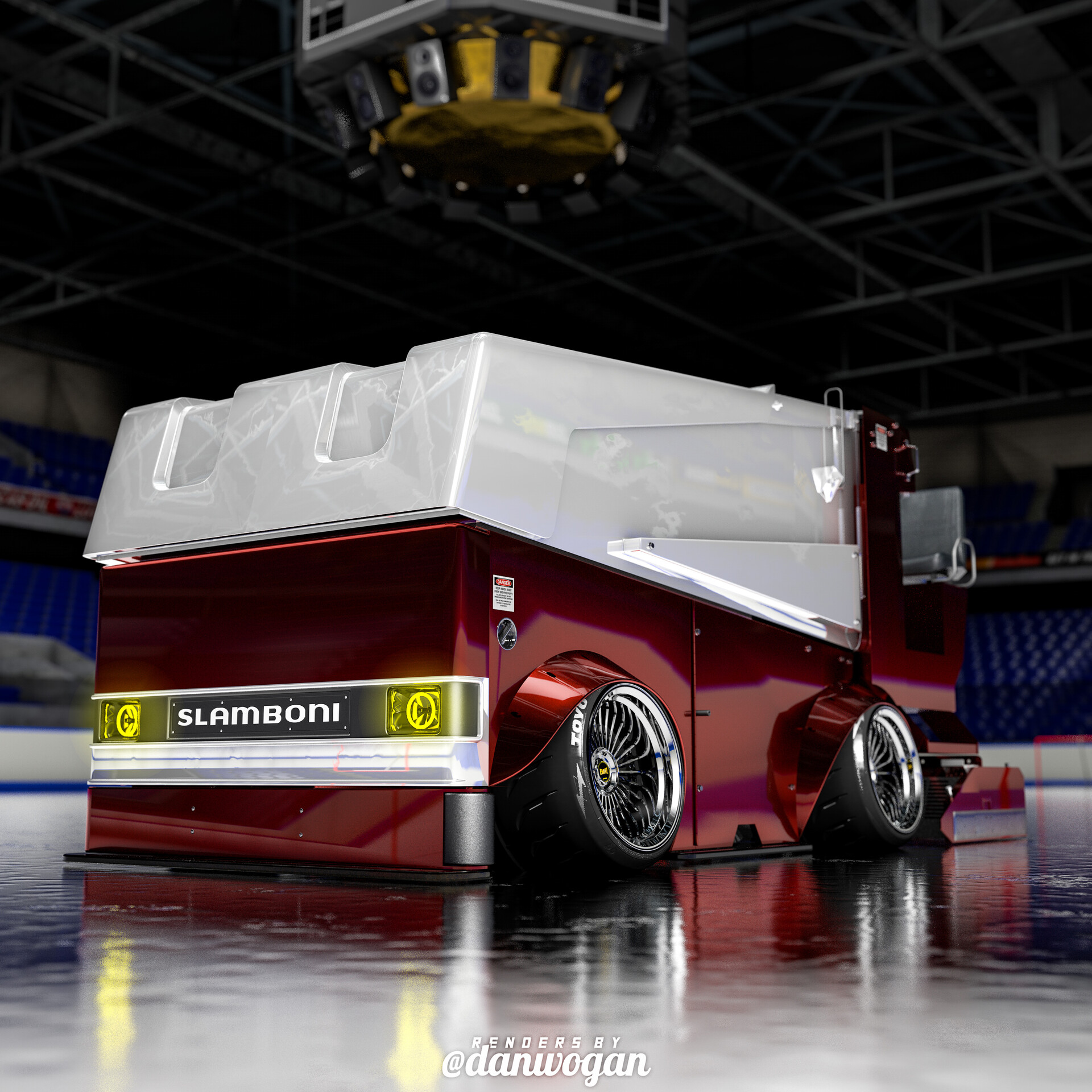 ArtStation Stanced Zamboni "Slamboni" 3D Render