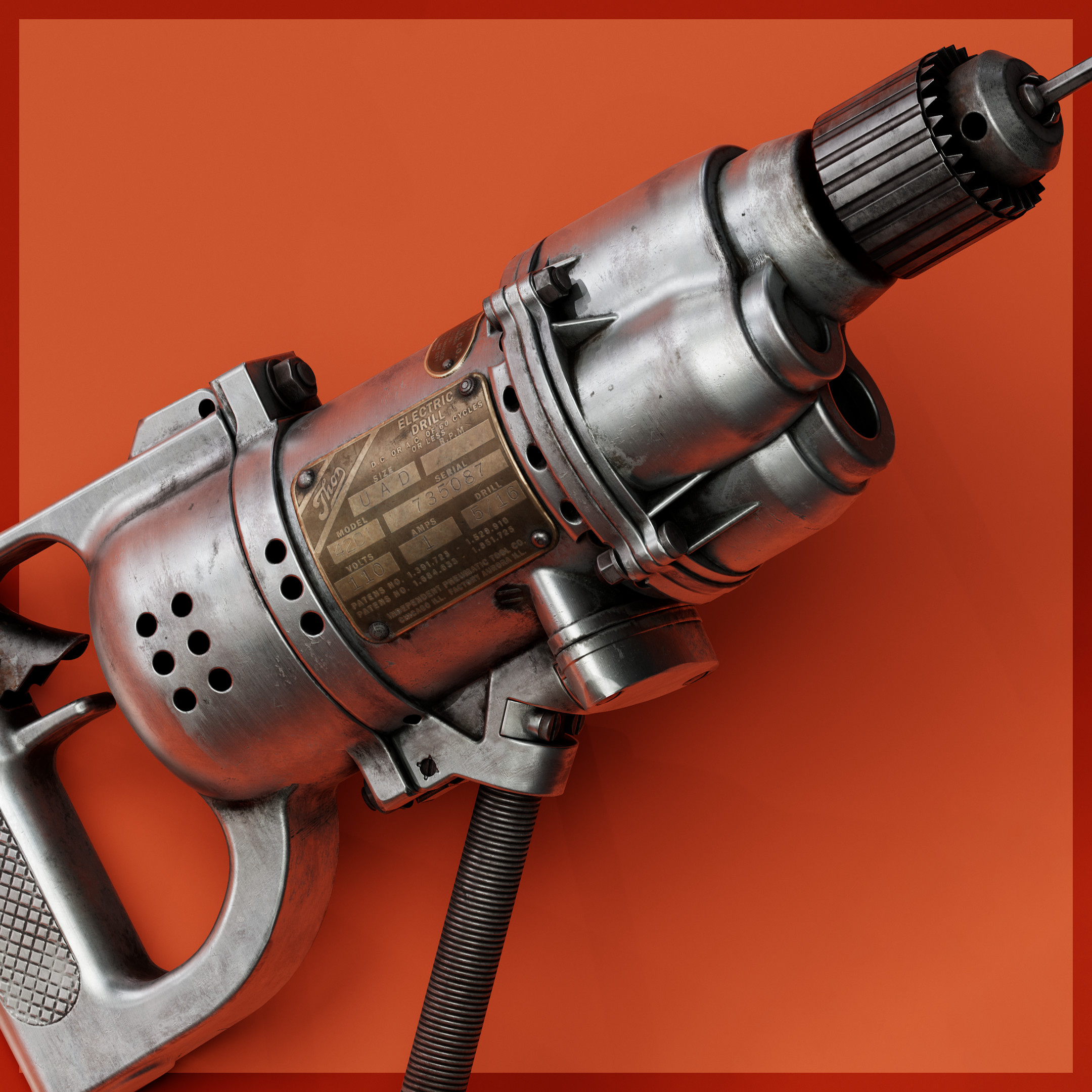 ArtStation - Old electric drill