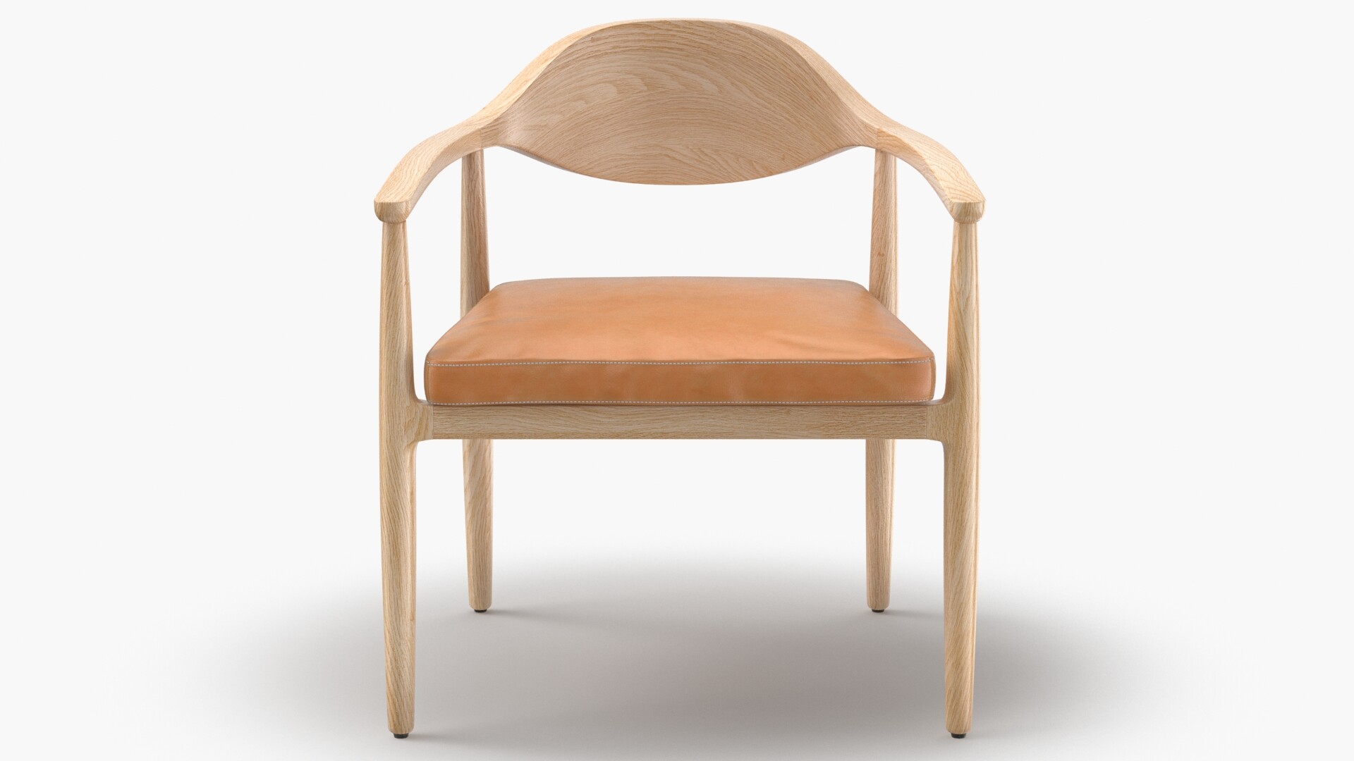 Arris leather exposed wood chair store
