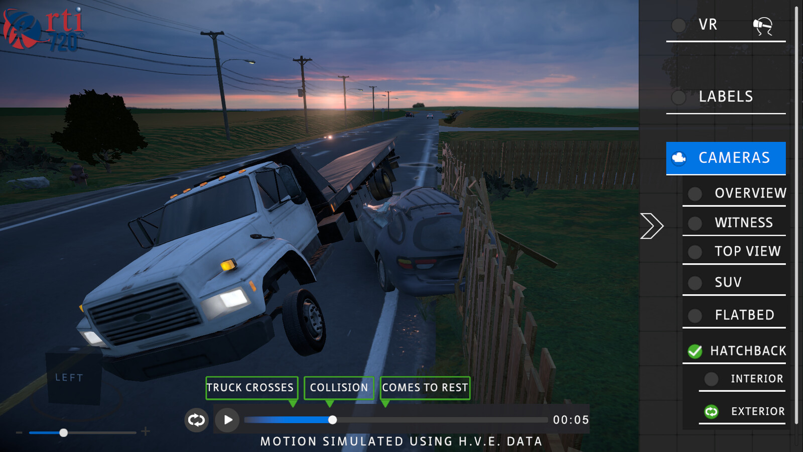 VR Vehicle Accident Reconstruction