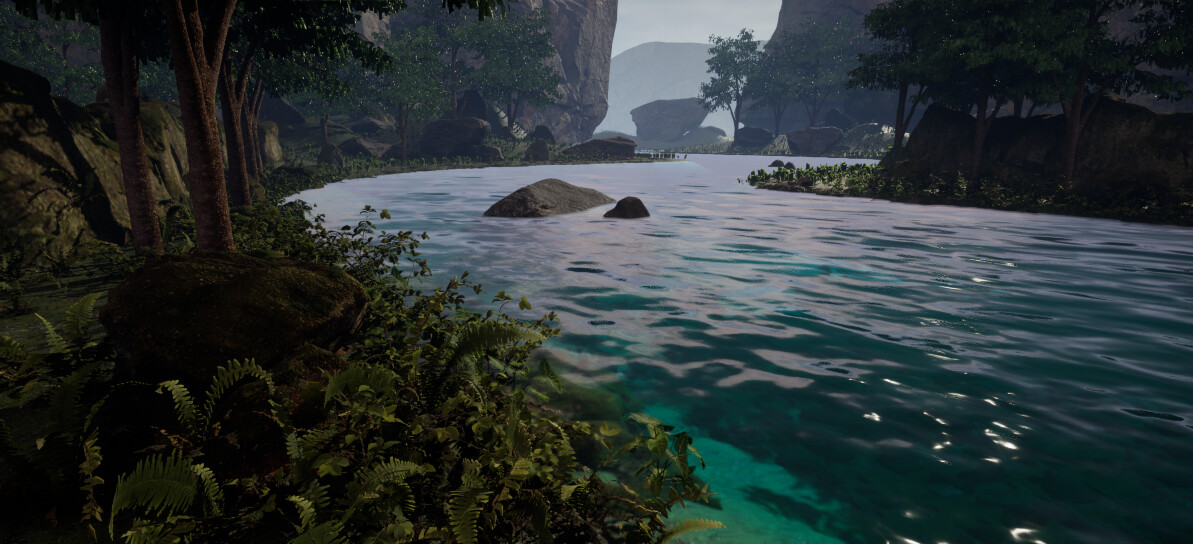 Stream at sunrise 