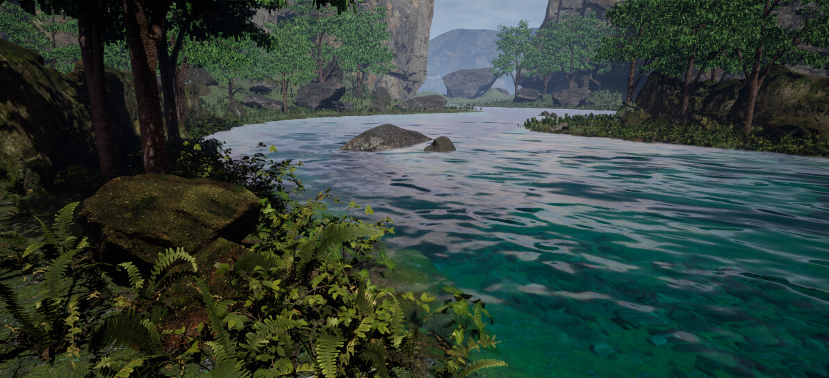 Stream during the day 