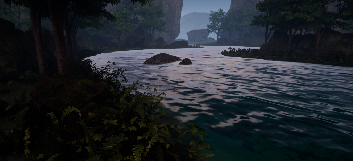 Stream at dusk 