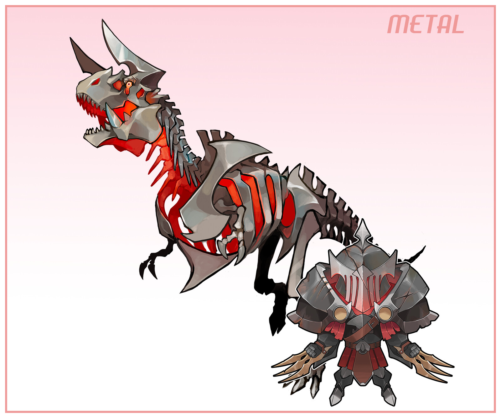 Metal Knight and boss monster