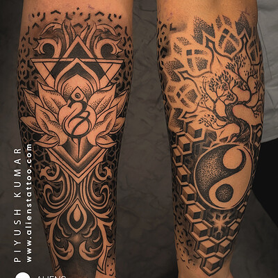 Artstation Hannya Mask Piyush Tattoo