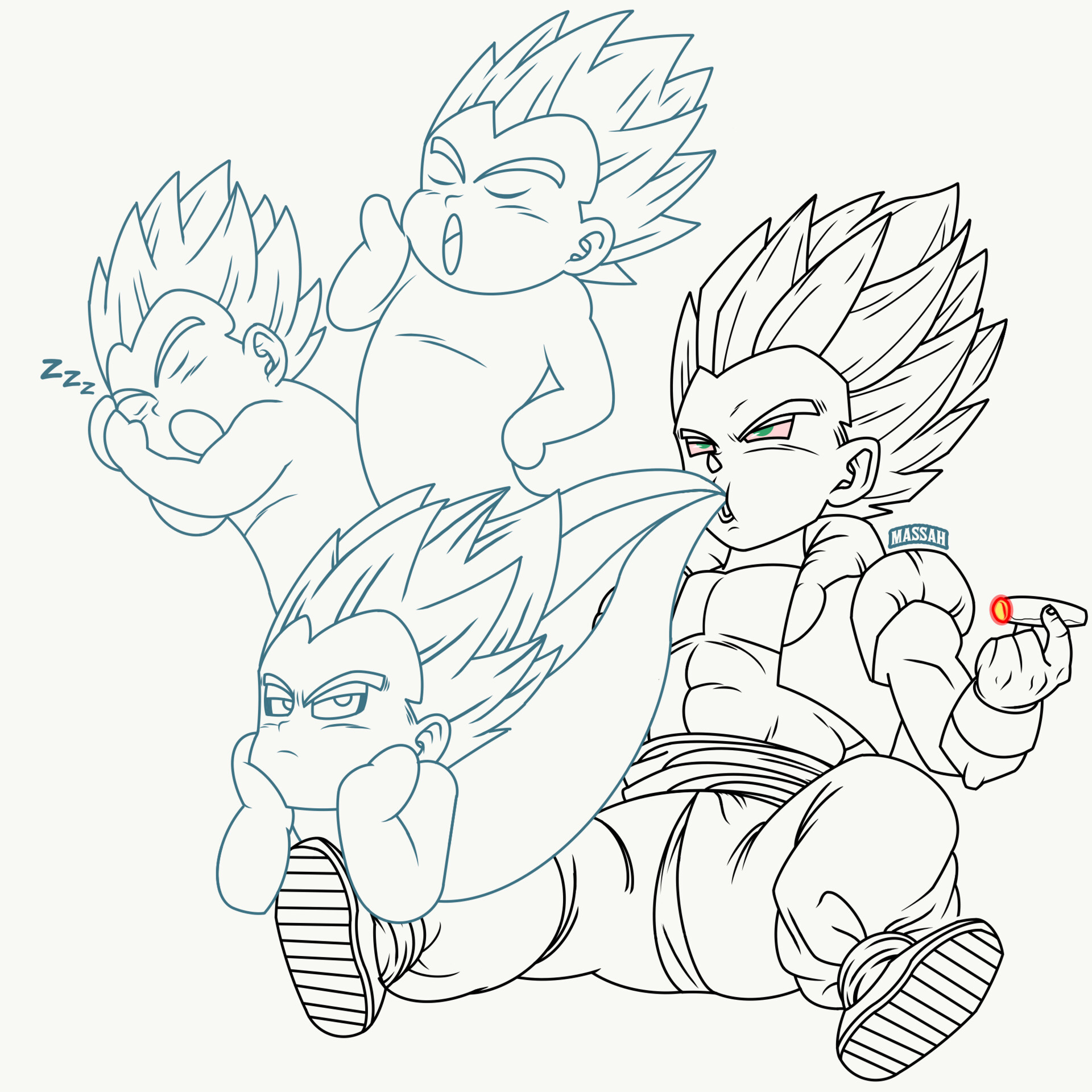Gotenks Coloring Pages