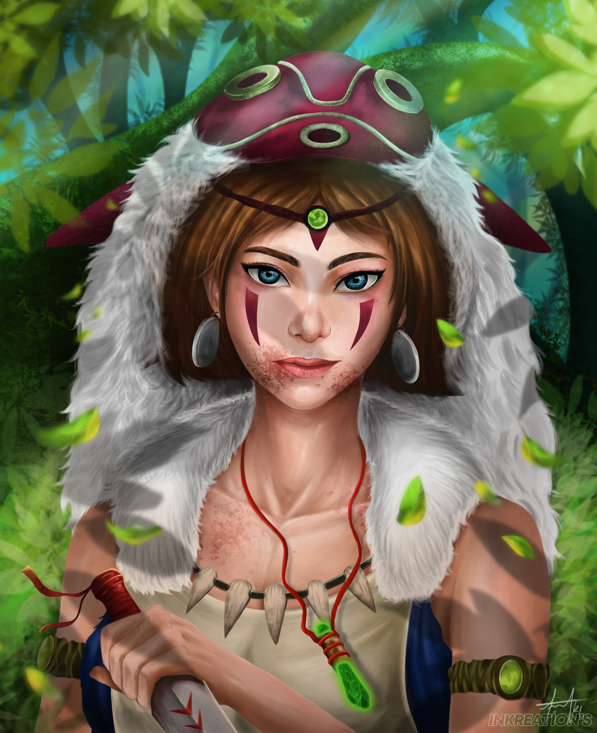 ArtStation Princess mononoke