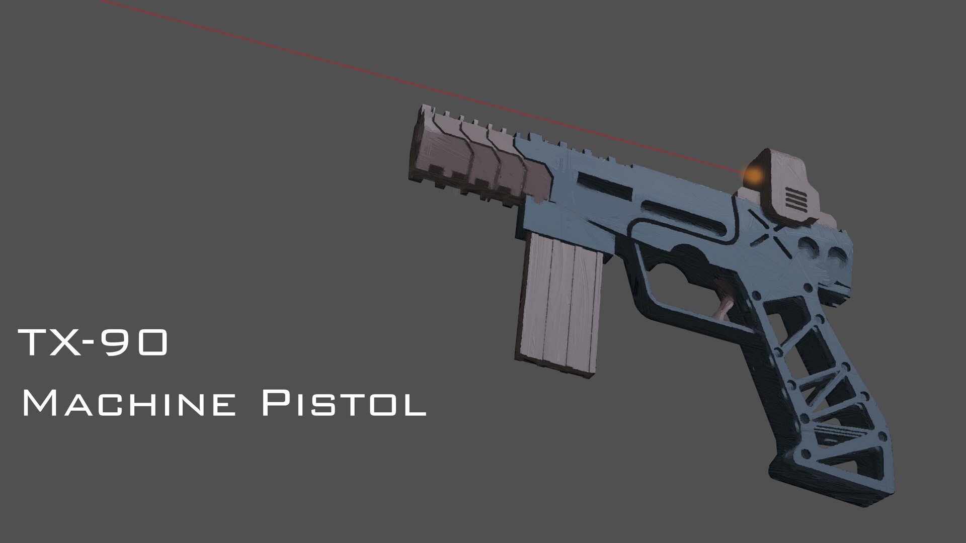 ArtStation - TX-90 machine pistol concept