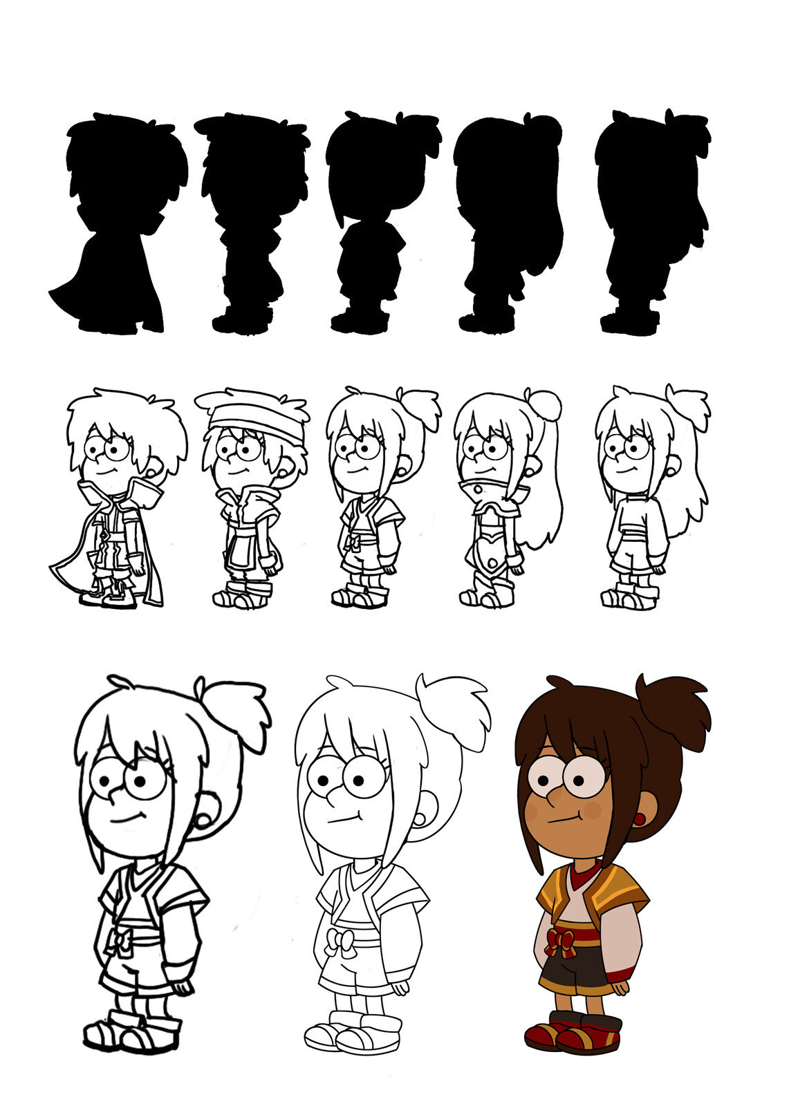 Gravity Falls Character design process