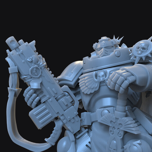 ArtStation - CAPTAIN WITH MASTER-CRAFTED HEAVY BOLT RIFLE