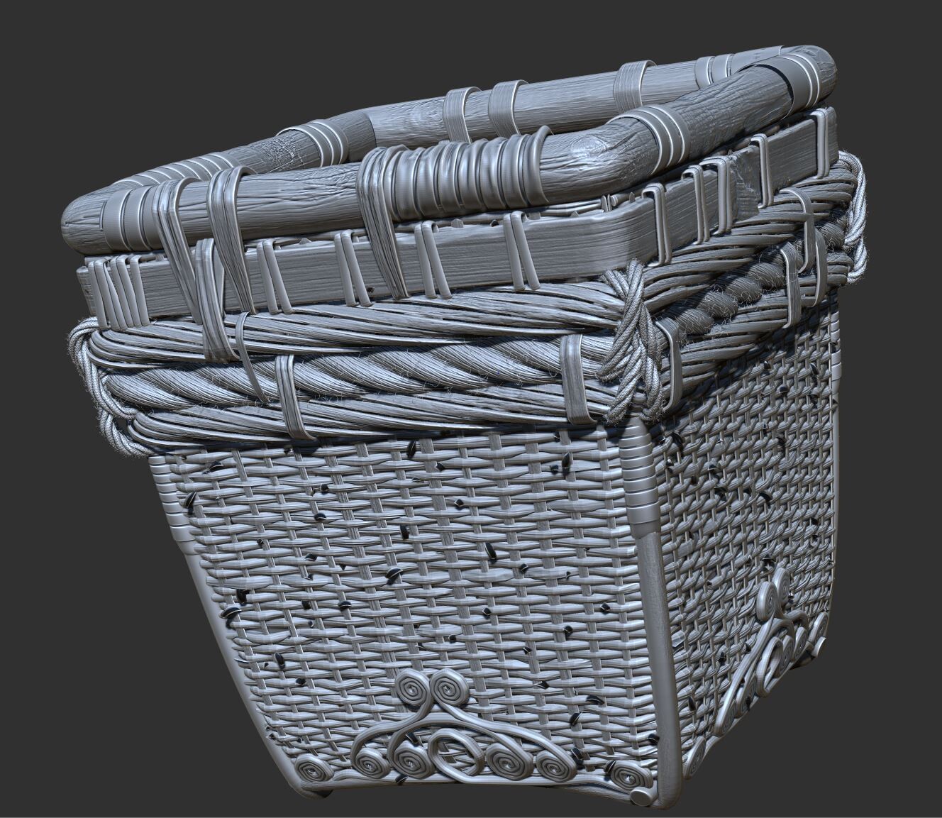 Wicker Basket Sculpt