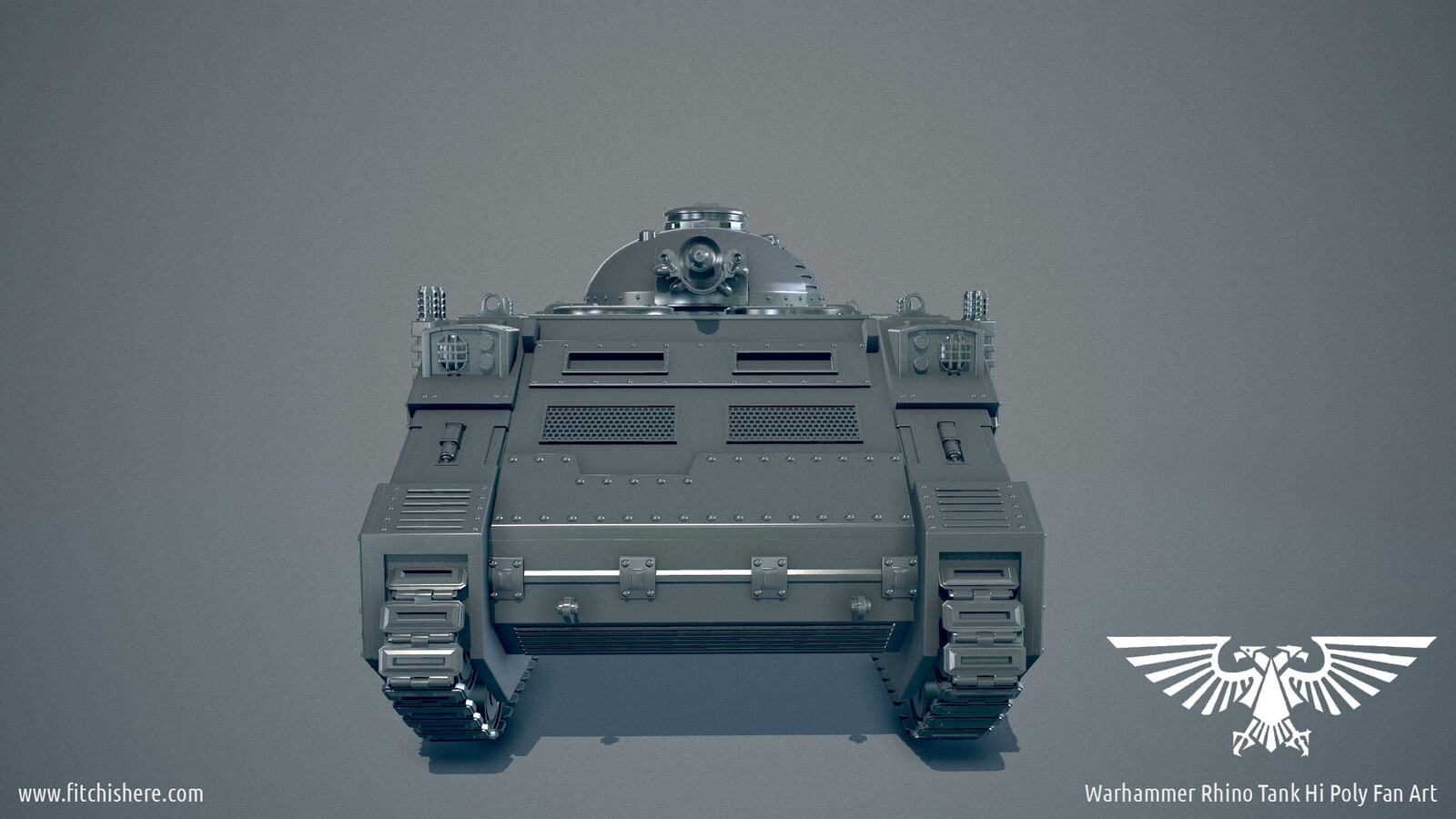 Warhammer Rhino Tank High Poly 
