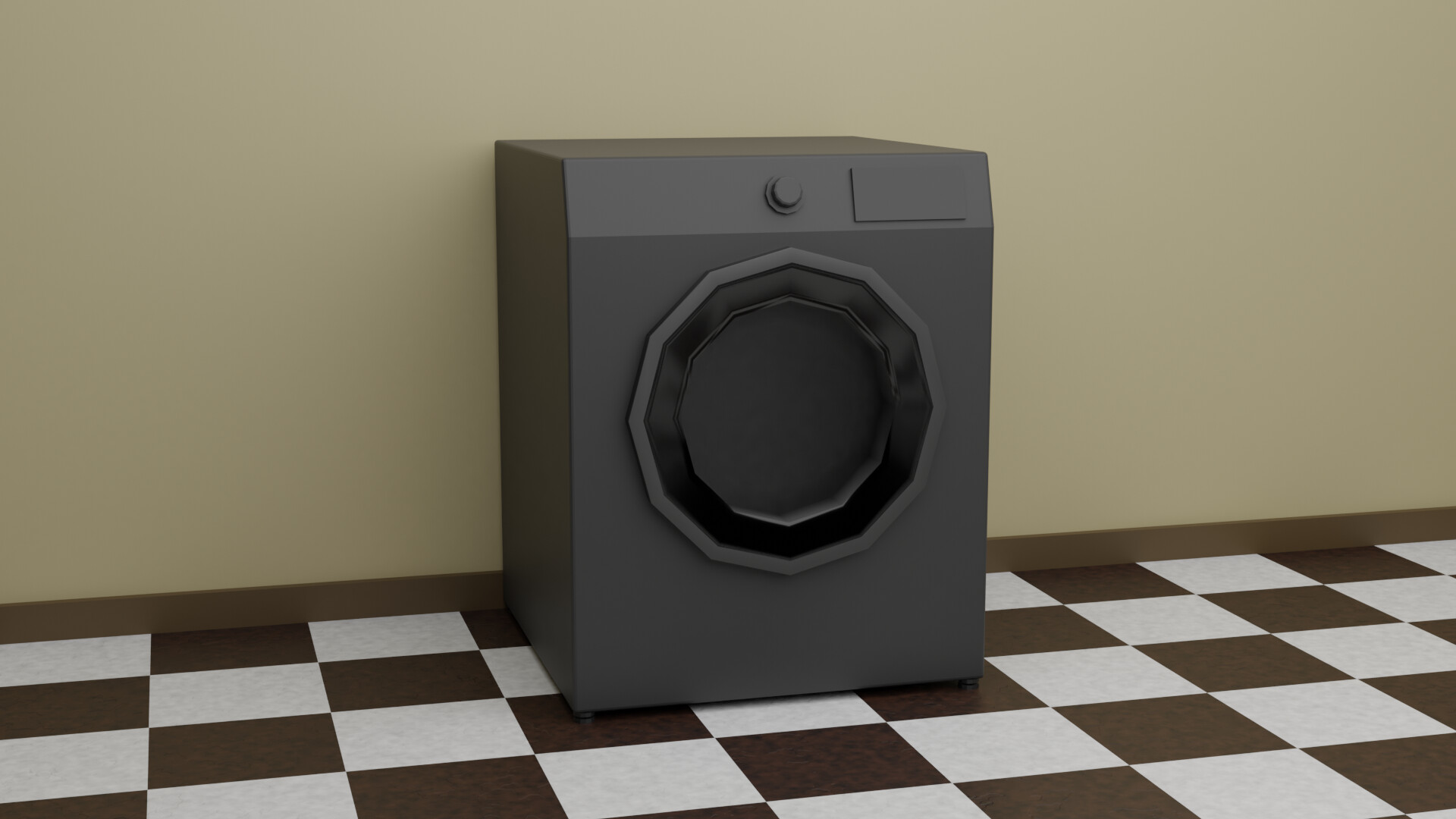 ArtStation Low Poly Washing Machine