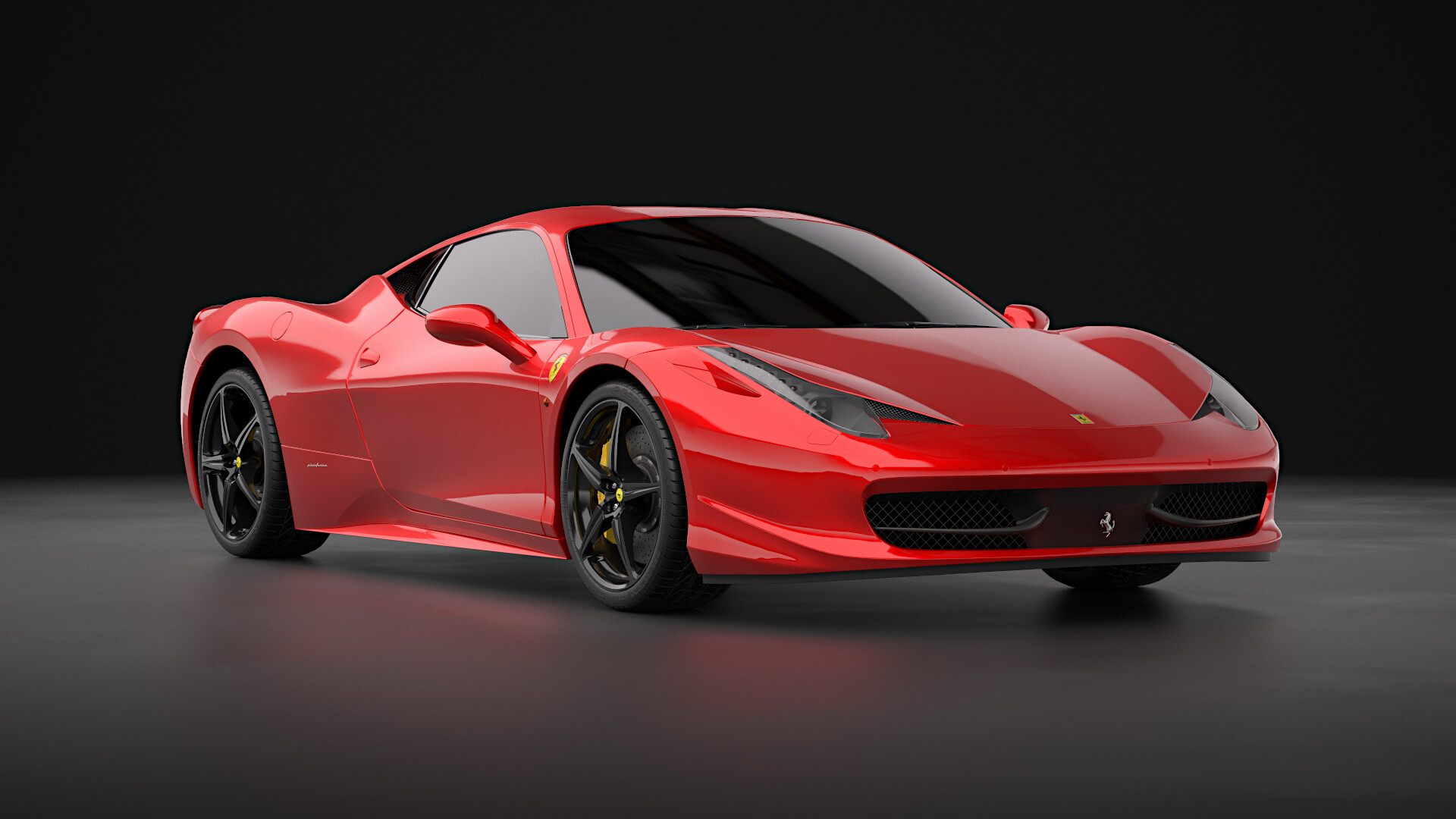 ArtStation - Ferrari 458 Twin Turbo Engine 3D Model