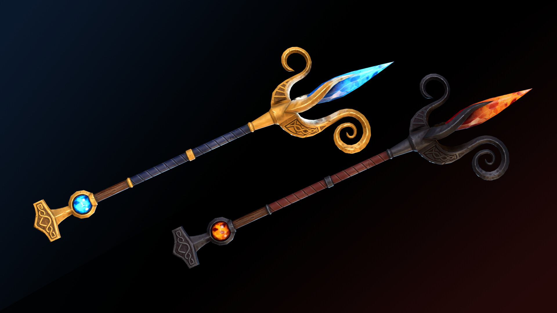 ArtStation A Staff of Ice and Fire