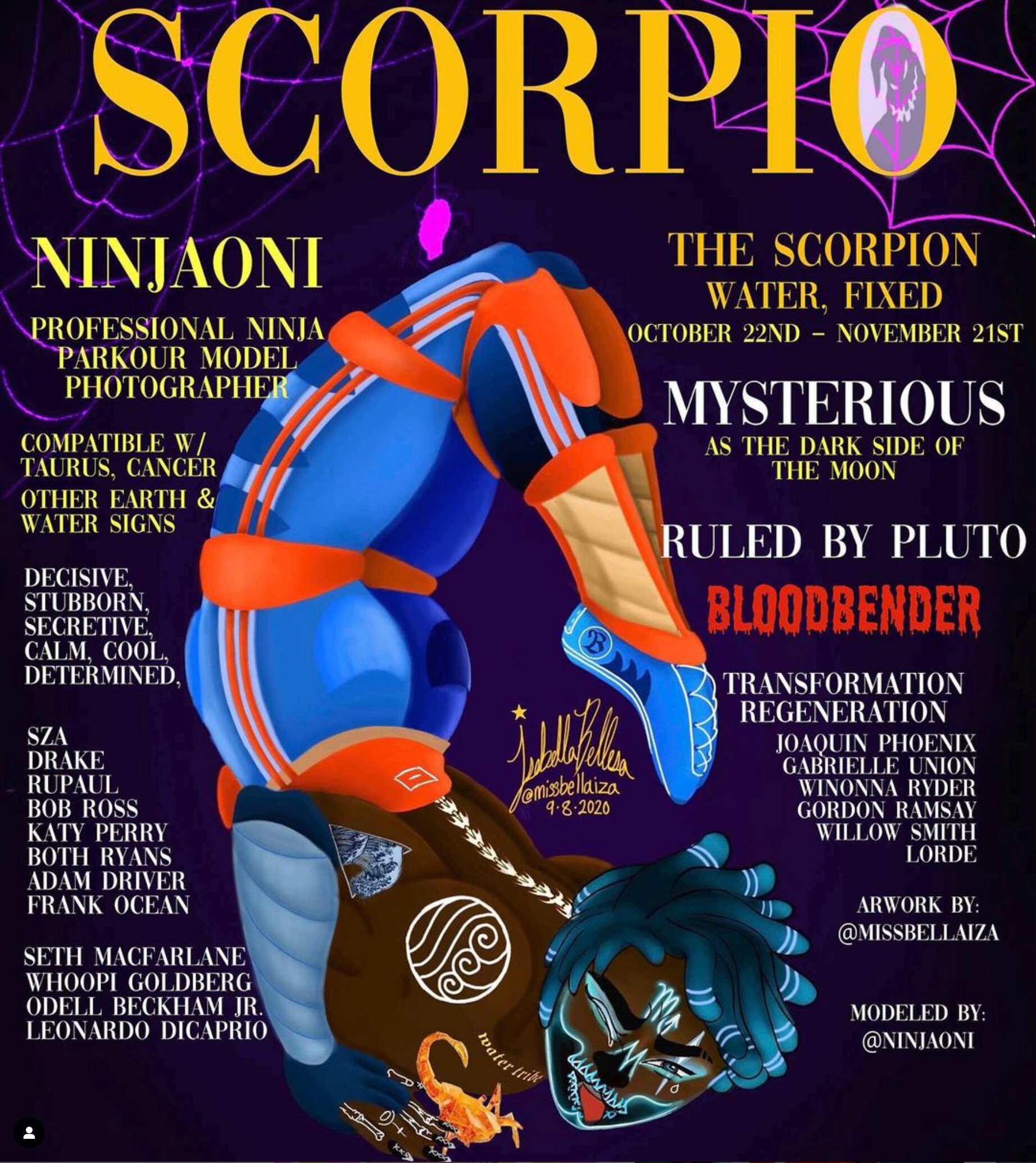 ArtStation - Scorpio Vogue, missbellaiza, Digital Illustration, 2020
