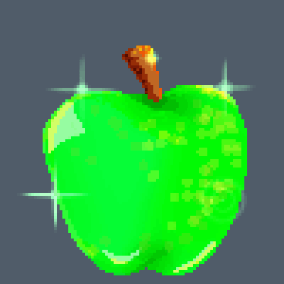 ArtStation - 2D Pixel Art Assets for Video Games Green Apple