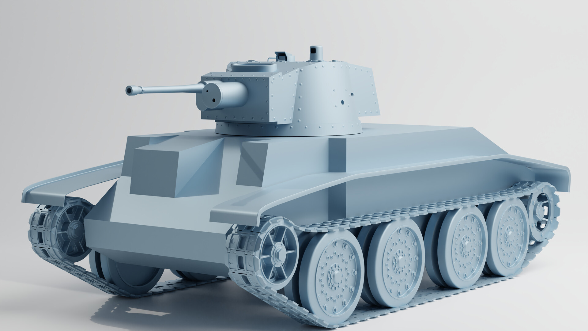 Model of Polish tank 10TP for 3d printing (WIP) by Jacek Cichy — ProUser.Me
