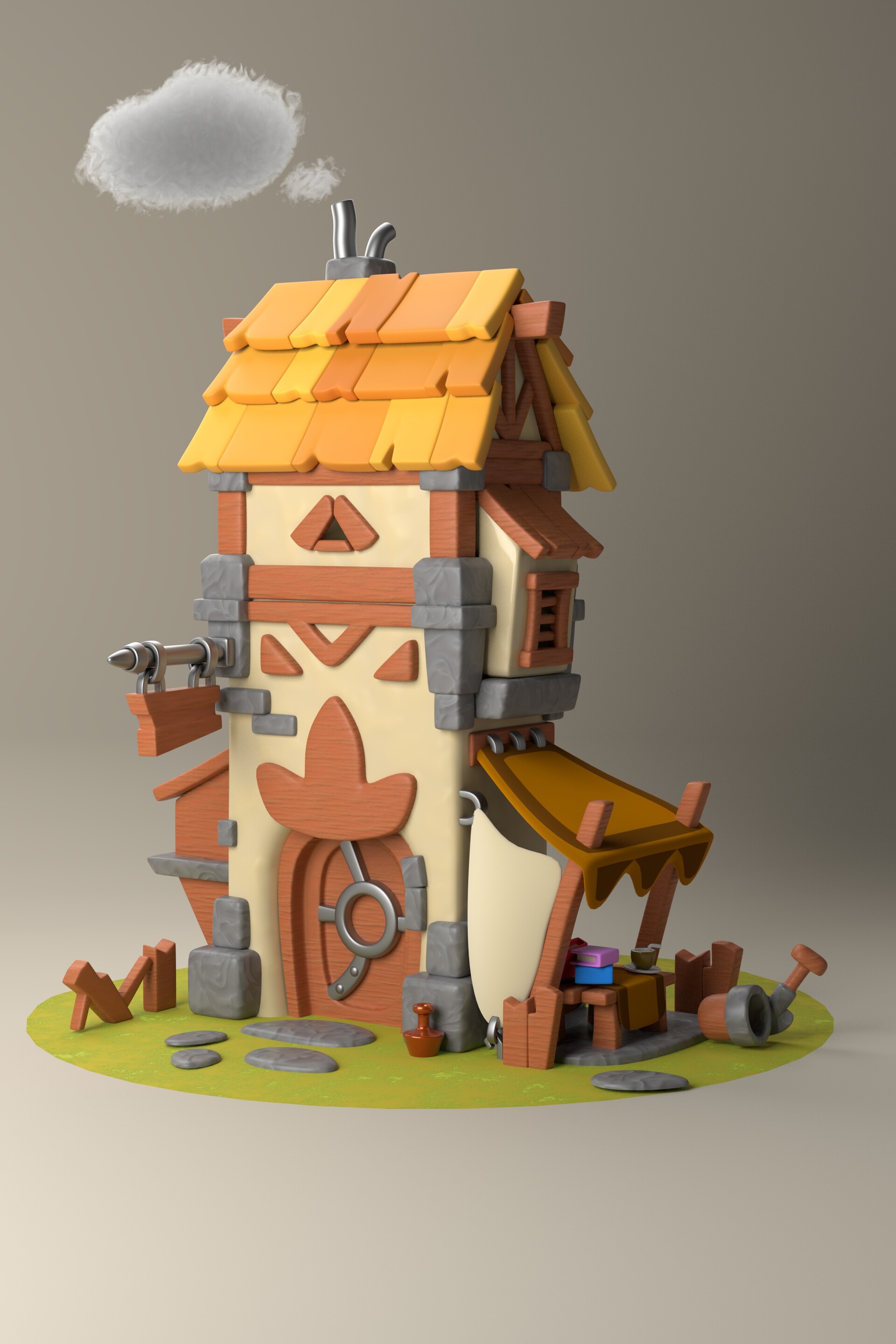ArtStation - Stylized House