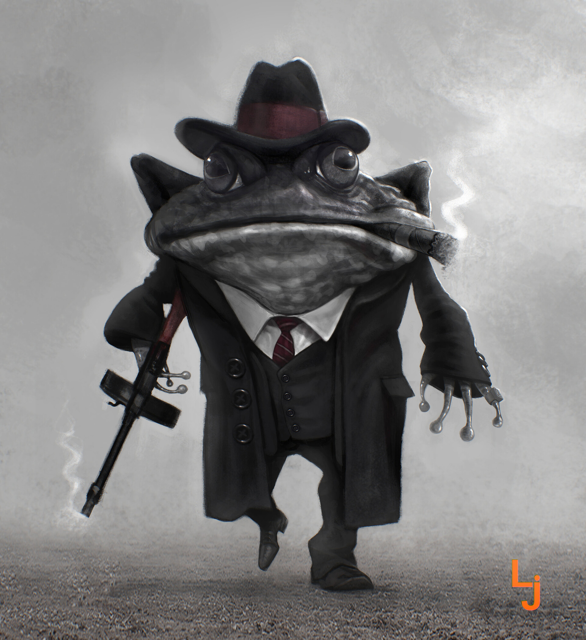ArtStation - gangster frog