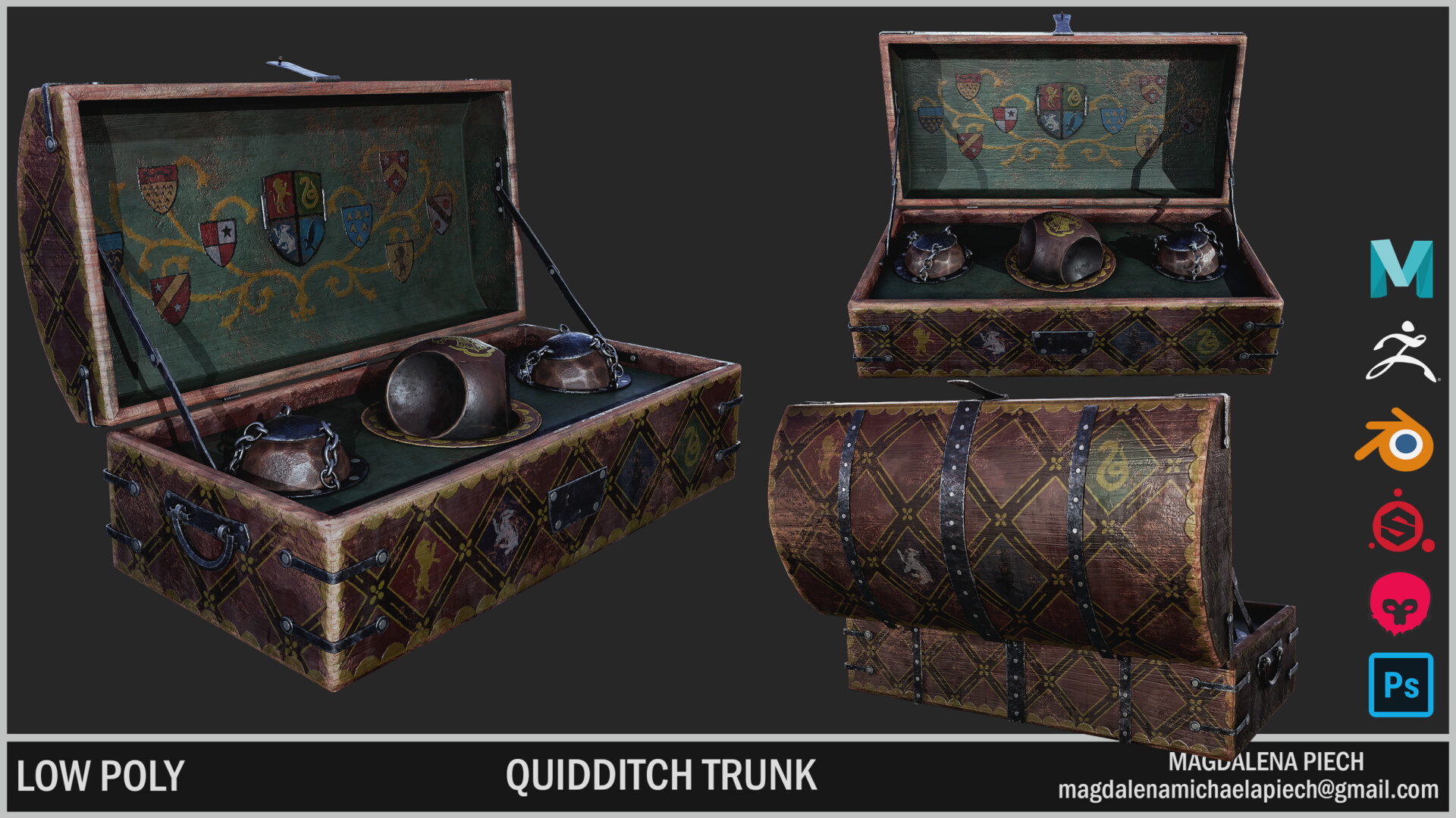 ArtStation Harry Potter Quidditch Trunk