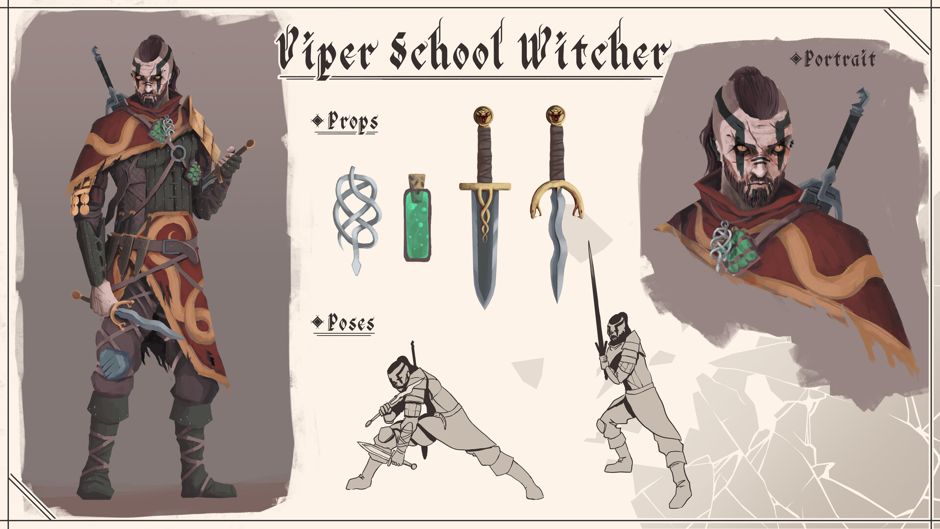 ArtStation - Viper School Witcher Concept art