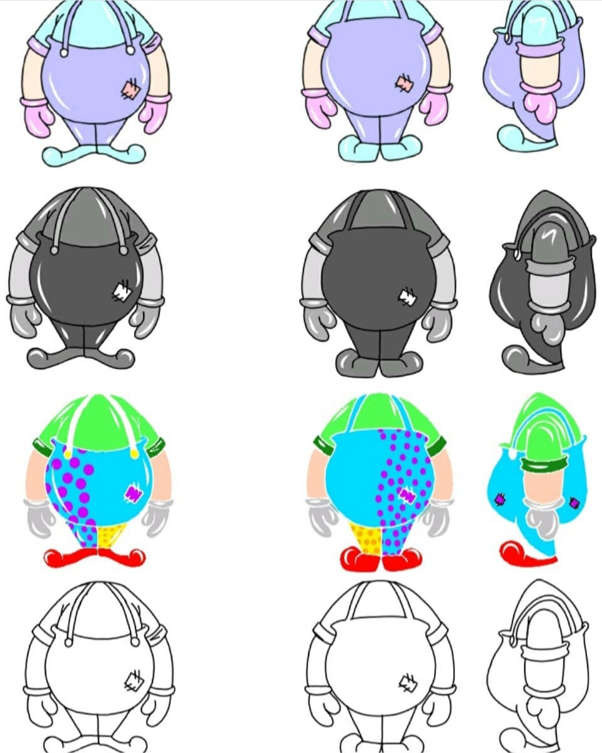 ArtStation - Character design,concept,development for 2d animation called  cobblepot