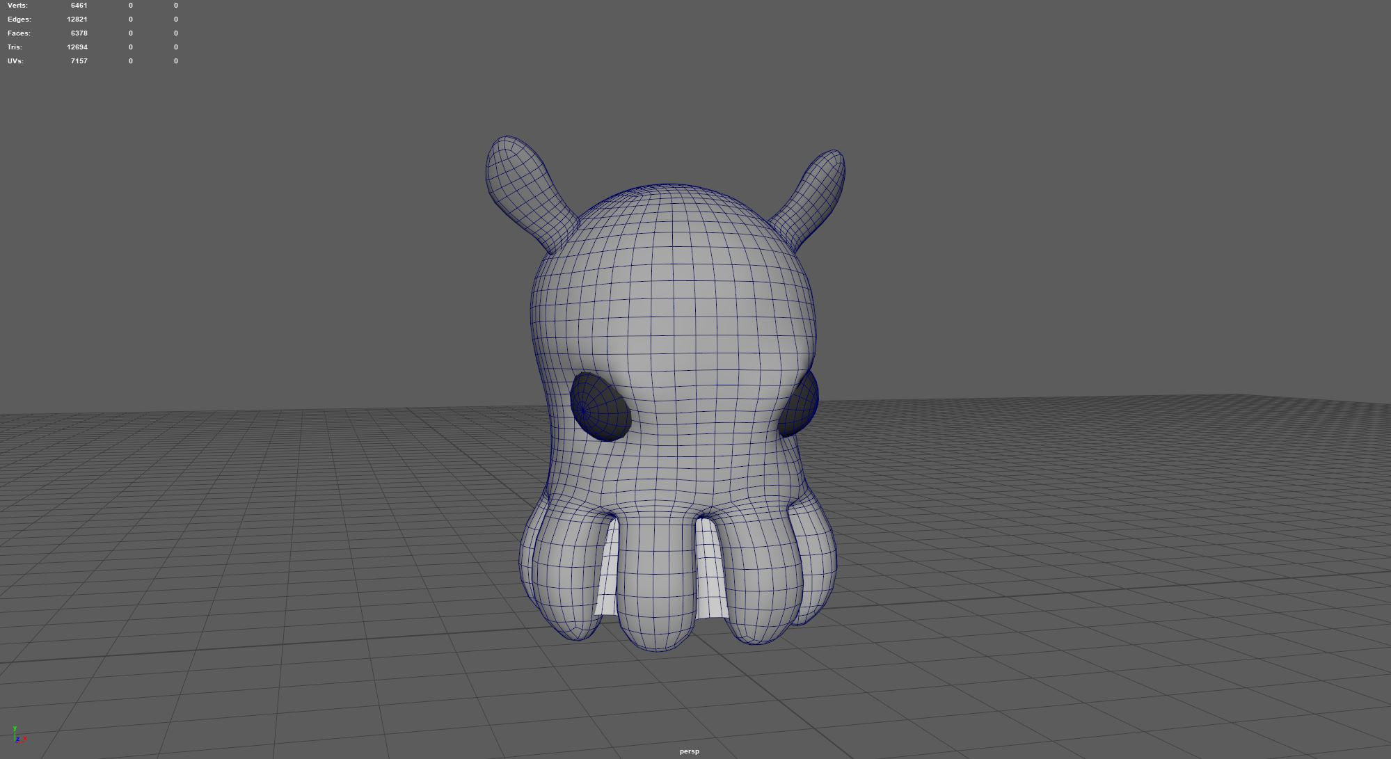 I originally created Glo for my creature rigging class, but my group loved the character and we ended up building our game around this cute little dumbo octopus.