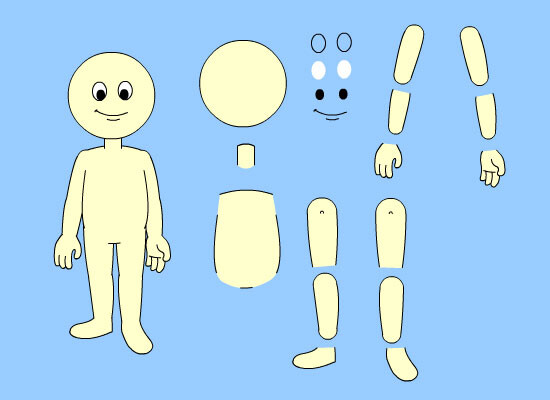ArtStation - Cut-Out Rigging Sample