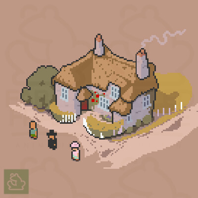 Isometric Pixel Cottage