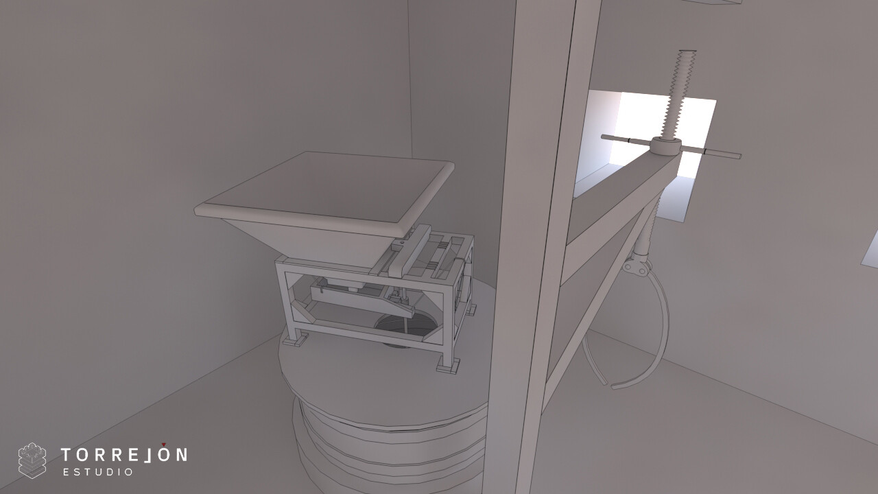 Reconstrucción volumétrica en detalle del interior - 02