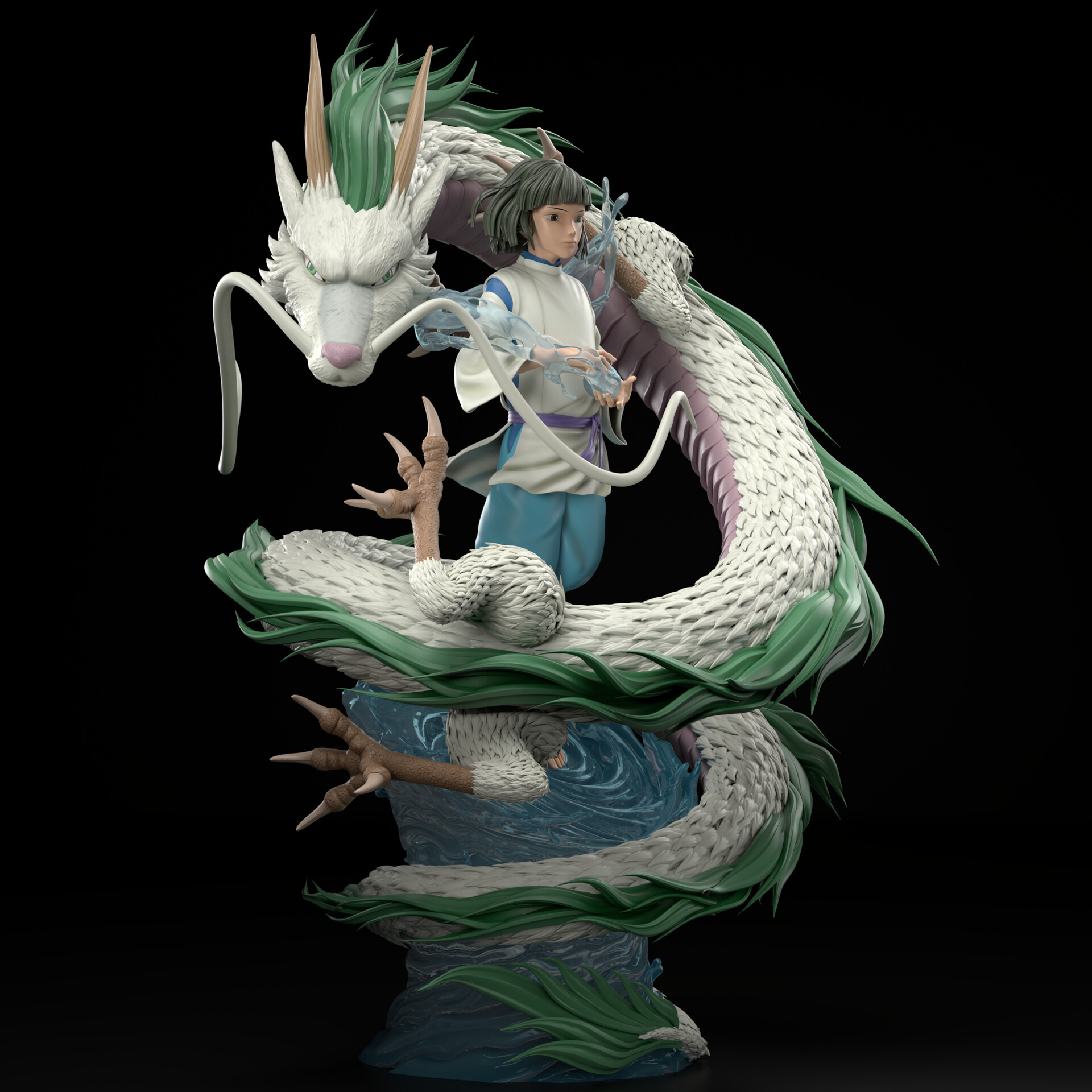 Spirited away haku figure top