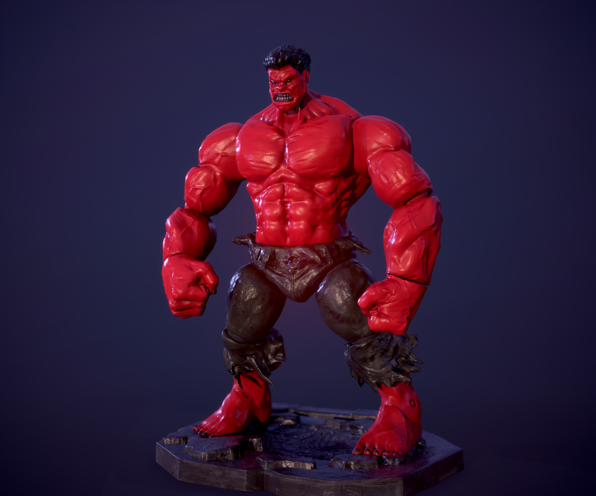Artstation Red Hulk Action Figure