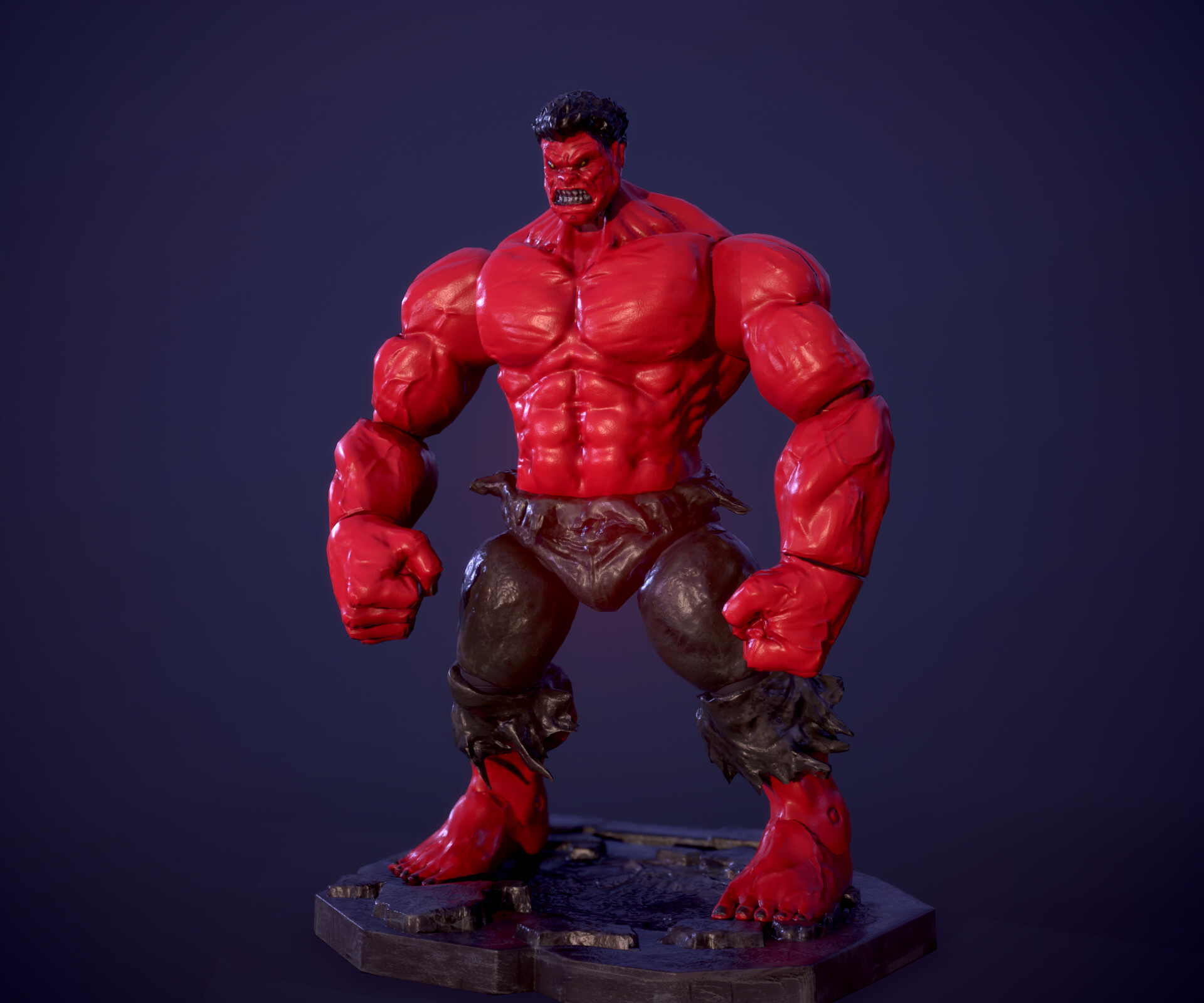 Red hulk outlet action figure