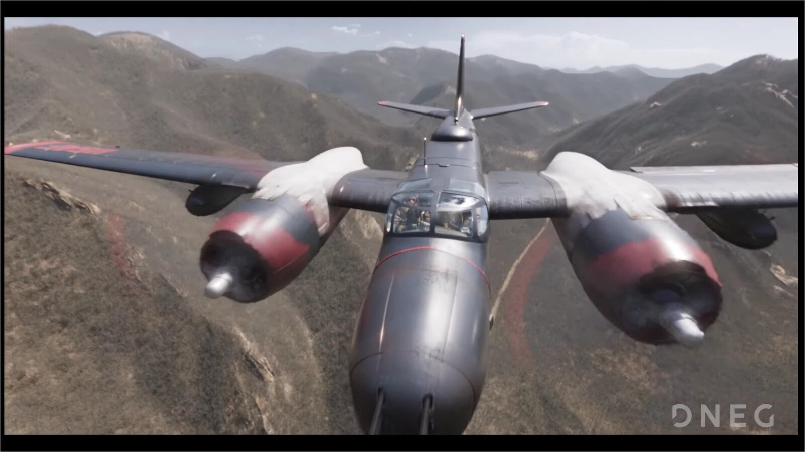 Douglas A26 with textures, integrated with the live actors