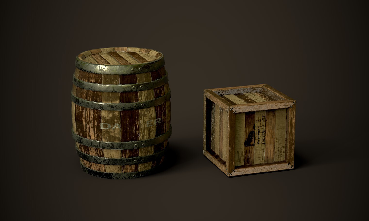 ArtStation Barrel & Crate